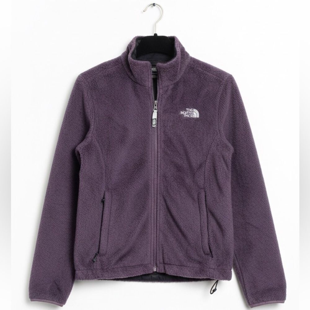 The North Face Dark‎ Purple Sherpa Full Zip Jacket Women's Small